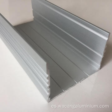 Acabado del molino perfil de aluminio industrial extruido de gran tamaño